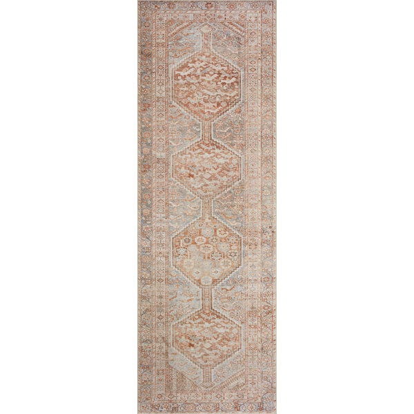 Jules Performance Tangerine/Mist Rug & Reviews Joss & Main